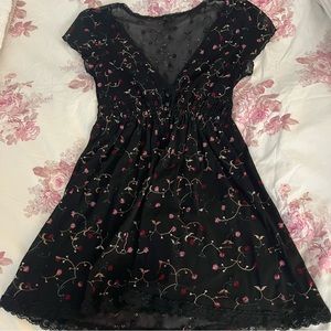 sheer floral dress